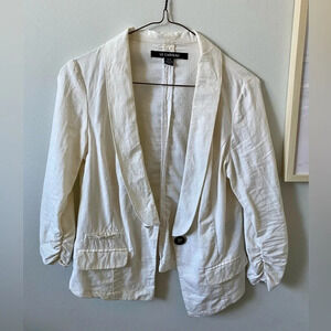 Ivory Linen LeChateau Blazer